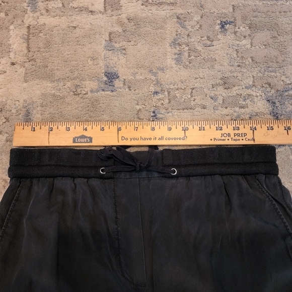 3.1 Phillip Lim black silk ruched joggers - Picture 12 of 14